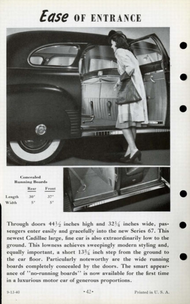 1941 Cadillac Salesmans Data Book Page 8
